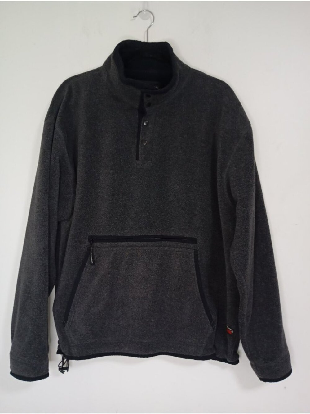 Outersport Pullover Fleece Front Pocket Size M Winter Mens Gray